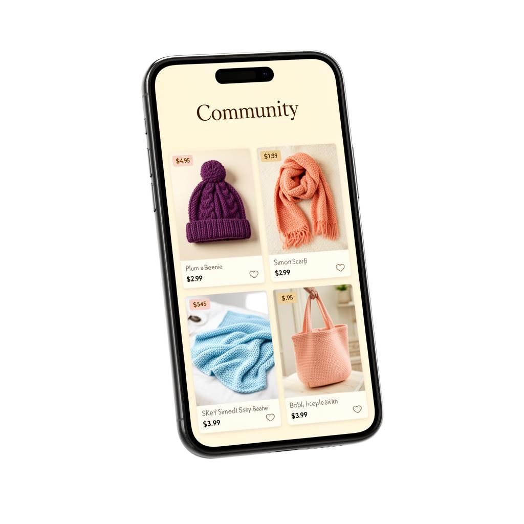 PatternPal community marketplace screen